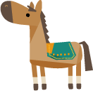 年賀状 午のイラスト馬113