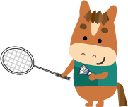 年賀状イラスト バドミントン