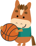 年賀状イラスト バスケットボール