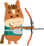 年賀状イラストアーチェリー