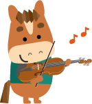 年賀状イラスト バイオリン