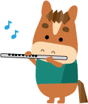 年賀状イラスト フルート