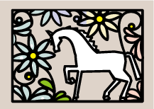 年賀状 午のイラスト45