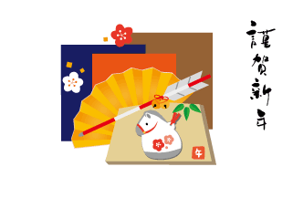 年賀状2026年テンプレート午年絵馬71